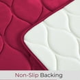 thumbnail image 2 of Yafa Home Fashion 1pc:17" X 24" Bath Rug, Memory Foam; Water Absorbent & Non-Slip Bathmats(Burgundy), 2 of 6