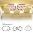 thumbnail image 5 of JOAIFO Strawberry Car Window Shade for Baby, Universal Sun Visor for Car SUV Sedan Truck Van, UV Rays Protection Reusable Side and Rear Window Shade, 5 of 8