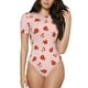 thumbnail image 1 of Fotbe Ladybug With Flower Body de Mujer con Cuello Redondo y Mangas Cortas, Sin Mangas Ajustado, Suave, Cómodo y Básico-Small, 1 of 7
