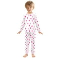 thumbnail image 6 of FORMRS Toddler Unisex Long Sleeve Top and Pants Pajama Set 2-Piece Sleepwear, Sizes 18M-8Y, Purple Polka Dots, 6 of 6