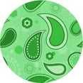 thumbnail image 1 of Ahgly Company Machine Washable Indoor Round Transitional Green Area Rugs, 5' Round, 1 of 7