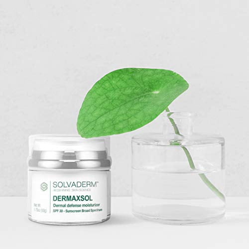 Solvaderm Dermaxsol Daily Moisturizer with Broad Spectrum SPF 30 – Lightweight, Non-Greasy Face Lotion for Hydration & Sun Protection – For All Skin Types – Dermatologist Formulated & Approved