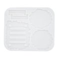 thumbnail image 1 of Moldes de resina para posavasos, irregulares para tapetes de tazas, herramientas para hacer posavasos Afortunado Sencillez, 1 of 4