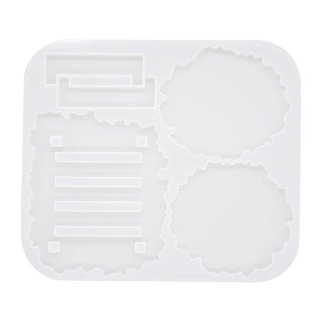 Moldes de resina para posavasos, irregulares para tapetes de tazas, herramientas para hacer posavasos Afortunado Sencillez