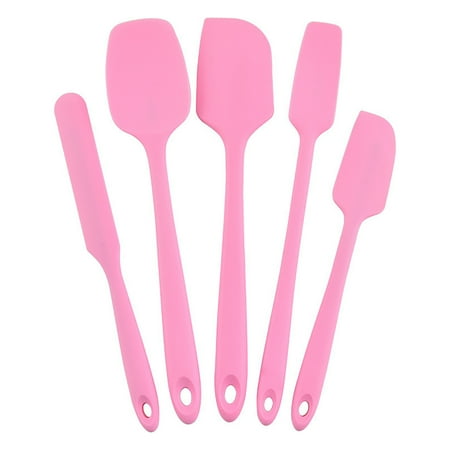 

5set Heat Resistant Home Kitchen Anti Slip Cooking Utensil Silicone Spatula Set