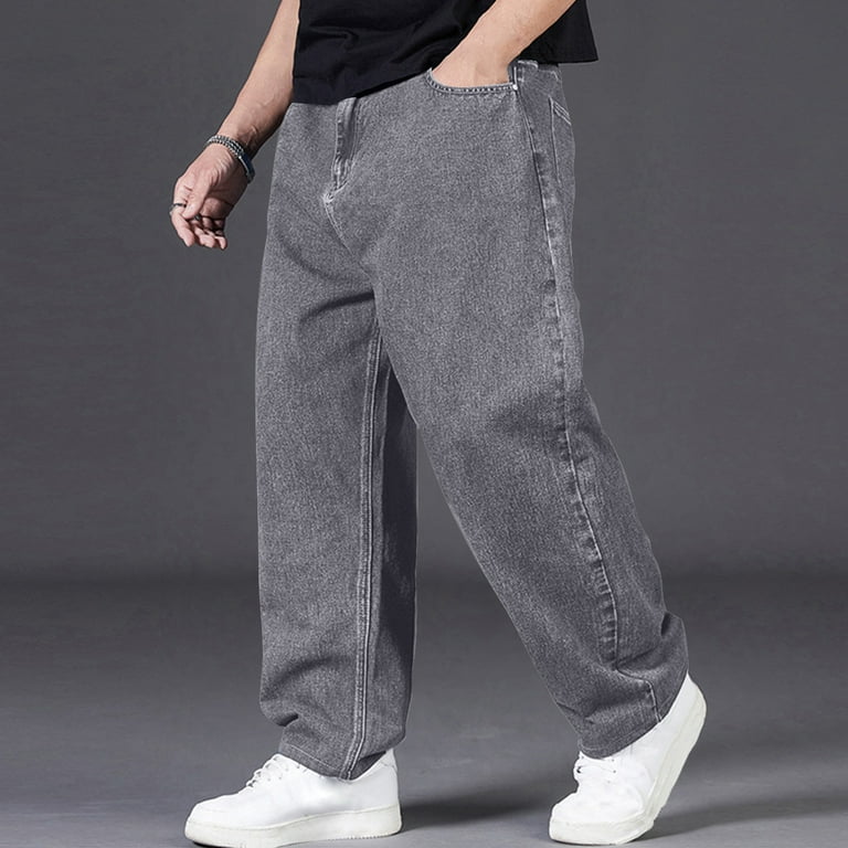 jjayotai Baggy Jeans for Men, Mens Jeans Relaxed Loose Fit Pants