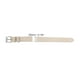 thumbnail image 2 of Correas de reloj de piel de vaca Unique Bargains para hombres y mujeres, correa de reloj de 20 mm, correa de piel de vaca de grano blanca, 2 of 6