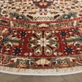 thumbnail image 3 of SAFAVIEH Kashan Pema Oriental Area Rug, Ivory/Blue, 6'7" x 6'7" Round, 3 of 8