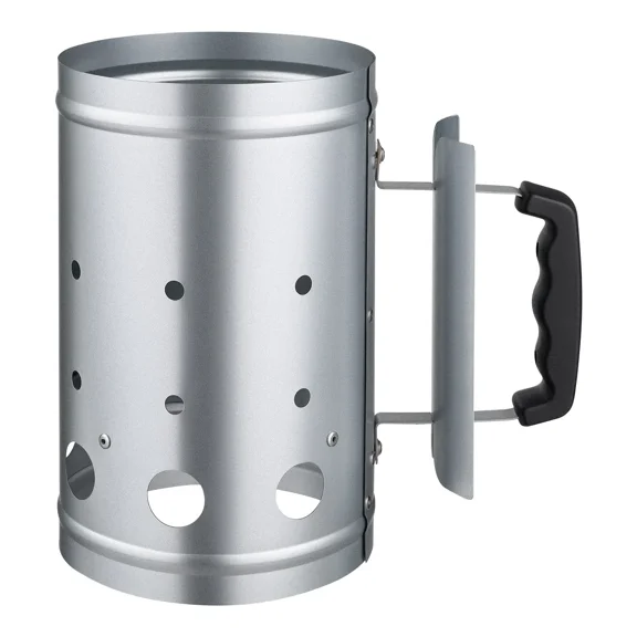 Charcoal Chimney Starter, 4 lbs Large Capacity Coal Fireplace, Charcoal Grill and Barbecues, Compact On-the-Go Carbon Lighter and BBQ Grill Tool