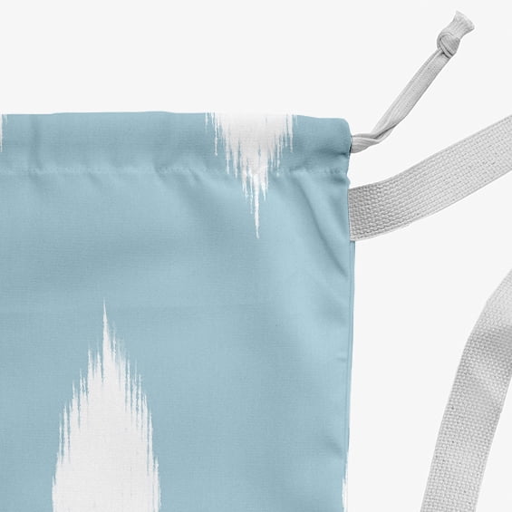 Simply Daisy Hol-I-Kat Holiday Ikat 18 x 29 in Blue Laundry Bag