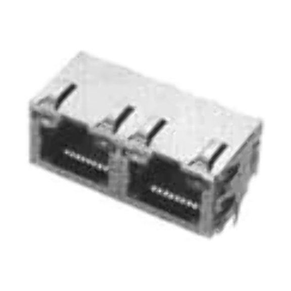 1116353-5 Modular Connectors / Ethernet Connectors INV MJ 1X2 PNL GRND LED (G/G)