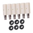 thumbnail image 4 of Youkk 6 Pcs Pinces de Réglage de Guitare Tuners Style Machine 8 Épingles et Pièces d'Engrenages Têtes Style 2, 4 of 6