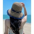 thumbnail image 6 of CoCopeaunts Straw Hat for Women Wide Brim Summer Handmade Woven Sun Hats Bucket Hat Outdoor Breathable Beach Hat, 6 of 8