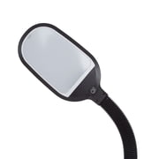 Lavish Home Natural Sunlight LED Floor Lamp with Bendable Neck 60 Inch (Black)