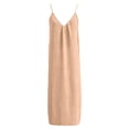 thumbnail image 5 of BOOMNY Women's Backless Cami Dress Spaghetti Strap Cami Lounge House Dresses Flowy Beach Summer Maxi Sundress, 5 of 7
