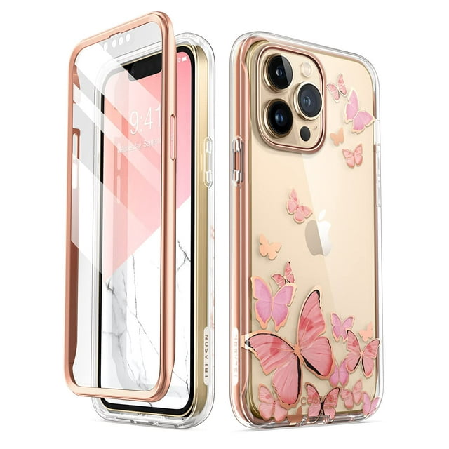 Estuche i-Blason Cosmo para iPhone 13 Pro Max 6.7" Mariposa Rosa
