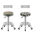 thumbnail image 3 of Uemuo Abstract Watercolor Pattern Round Bar Stool Seat Covers Washable Stool Cushion Slipcover Elastic Bar Chair Covers-12 inch, 3 of 7
