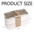 thumbnail image 5 of Japanese Style Stackable Containers, Leakproof Wheat Fiber Lunch Box for Healthy Portion Control, 5 of 5