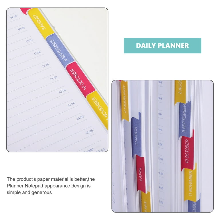 Agenda Daily Planner English 2024 Planner English Notebook Daily To Do List  Notebook 