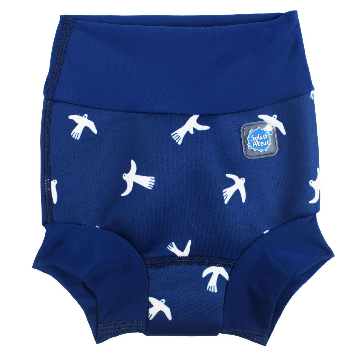 Splash About Baby Happy Nappy Duo Reusable Swimming Diaper, White Birds