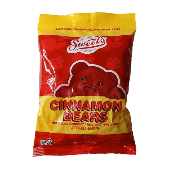 Sweet Candy Company Red Cinnamon Gummy Bears Hot Spicy Candy, 7 oz