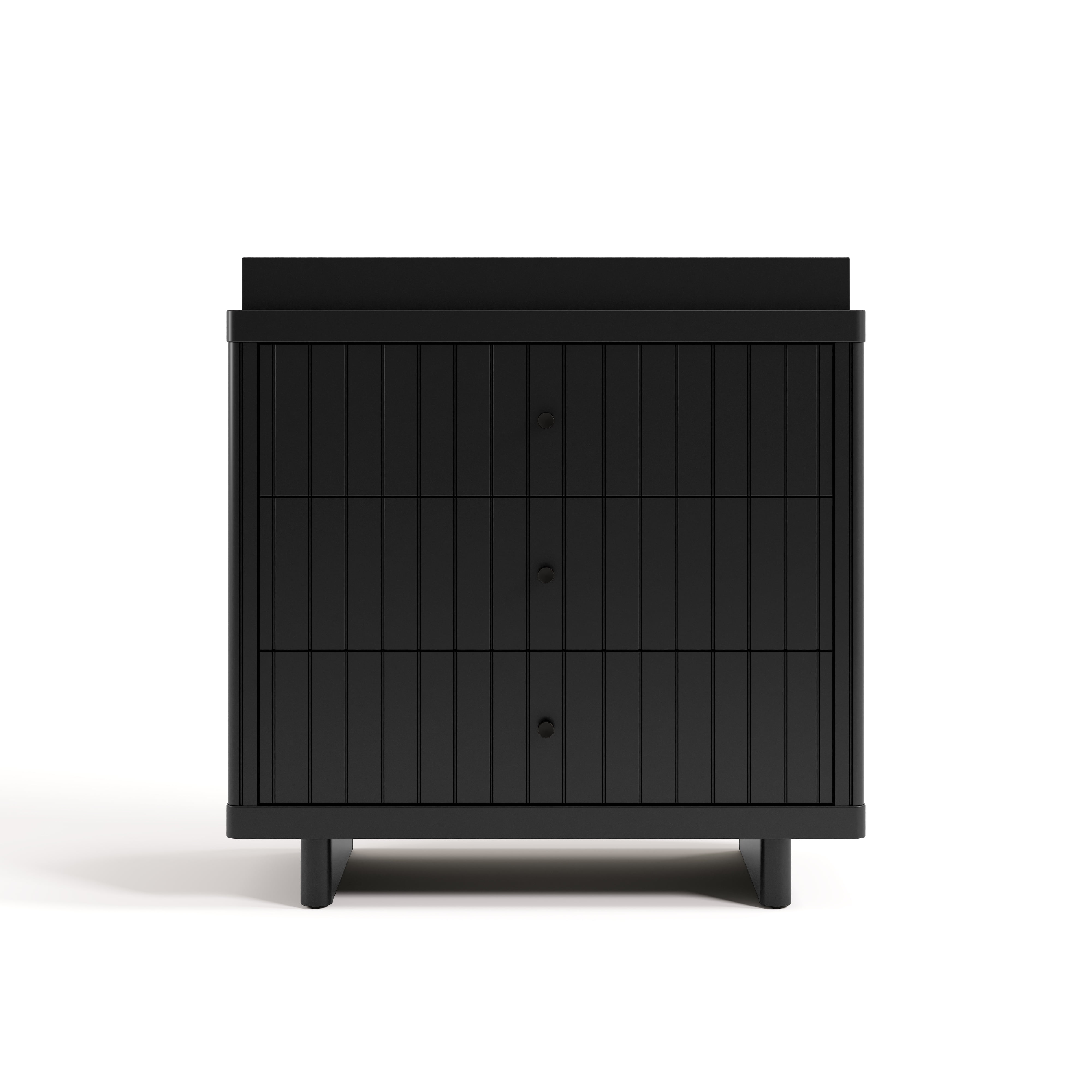 Art of Nursery by Storkcraft Kyoto 3 Drawer Chest with Infant Changing Topper, Black