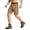 Light Brown-Y5, variant on Men's Cargo Shorts Elastic Waistband Drawstring Shorts Stretch Military Work Casual Lightweight Big and Tall Camo Cargo Pants Multi Pocket Quick Dry Bermuda Short,Brown XL