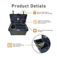 thumbnail image 3 of 45QT Rotomolded Cooler with Food-Grade Liner & Dual-Purpose Hot & Cold for Family Camping Trip/Holiday Potluck (Navy Blue), 3 of 6