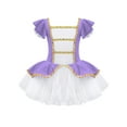 thumbnail image 3 of iiniim Girls Ballet Dance Tutu Dress Performance Circus Show Ringmaster Costumes Purple 14, 3 of 7
