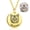 Gold, variant on Custom Pet Portrait Necklace Personalized Photo Engraved Dog and Cat Memorial Jewelry