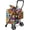 Medium, variant on Grocery Shopping Cart Folding Utility Cart with 360° Swivel Wheels, Collapsible Rolling Cart with Extended Foam Cover, Lightweight Trolley for Laundry, Groceries, Travel (Black, Small)