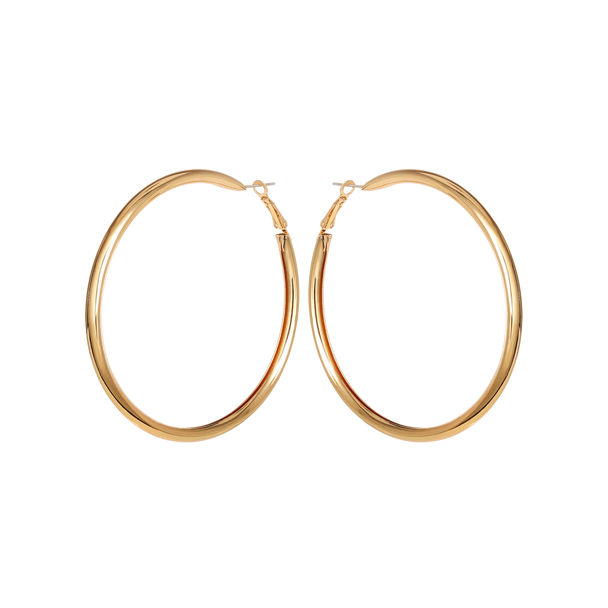 Jessica Simpson Women's Polished Hoop Earrings