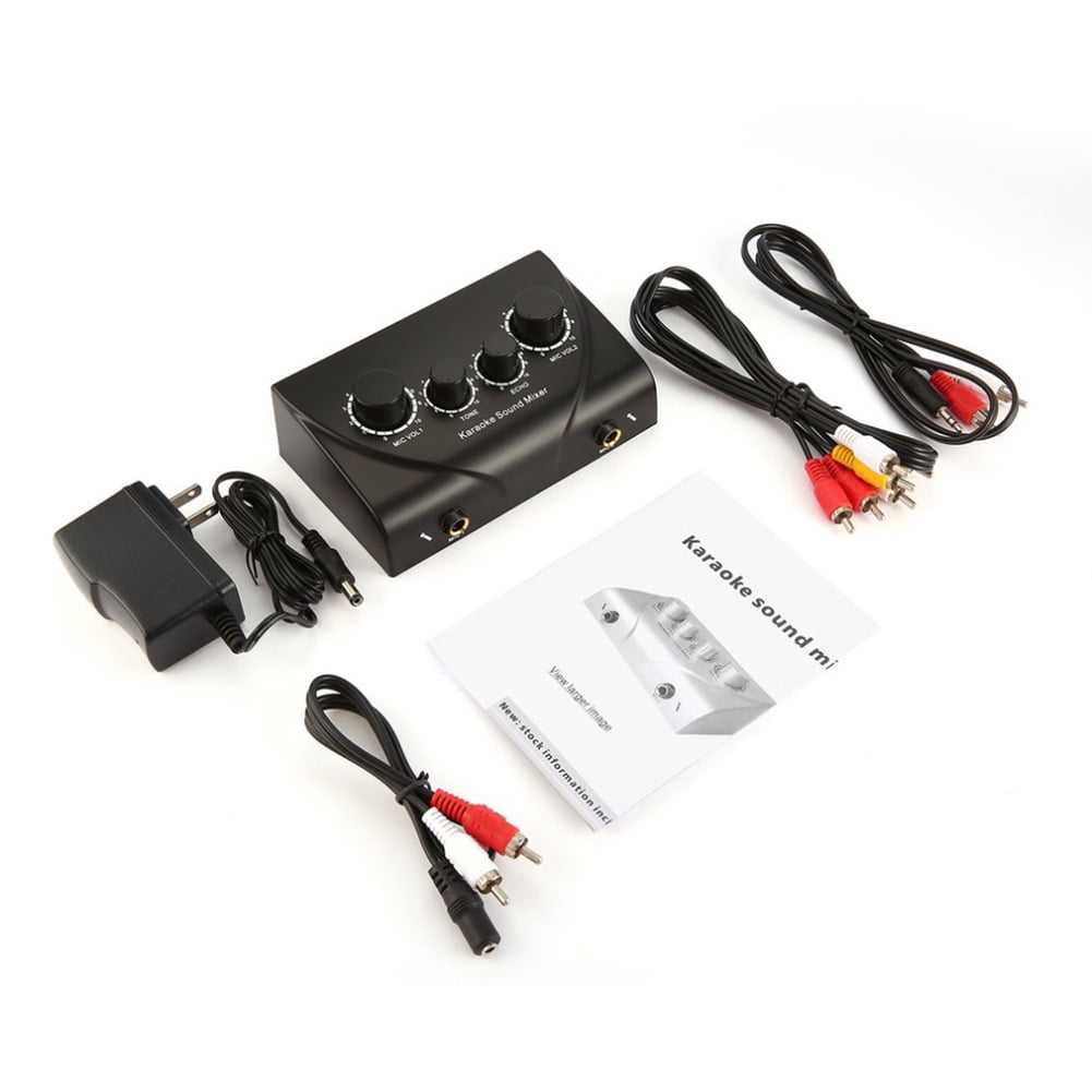 Pro Portable Mini Digital Audio Sound Karaoke Echo Mixer System Machine
