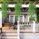 thumbnail image 4 of 2 piezas de plantas artificiales de helecho de Boston, pared de plantas artificiales que caen falsas, decoración de boda para el hogar y al aire libre, decoración de otoño, 4 of 5