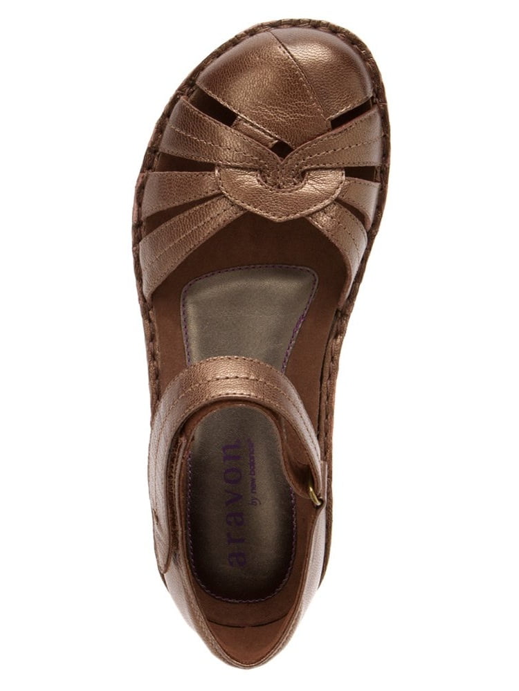 Aravon AAL10BZ Women s Clarissa Fisherman Sandal Wide 7 C D US
