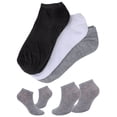 thumbnail image 2 of Deago 1-10 Pairs Mens Womens Ankle Athletic Running Socks Thin Cotton Low Cut No Show Solid Casual Socks (Gray), 2 of 10