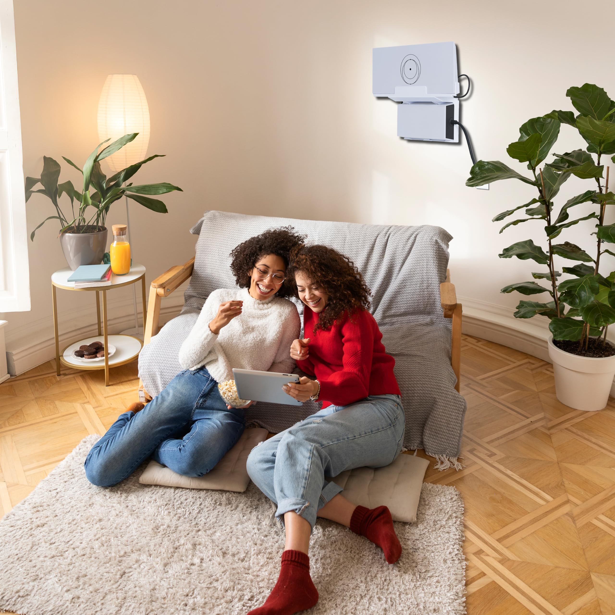 3 Router Mount: 2 in 1 V3 Router Mounting Kit and Power Supply Brackets Holder, Internet Kit 3 & V3, Space Saving - White