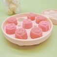 3D Rose Ice Molds Peach Shape Ice Cubes Tray Easy To Release Suitable 3d-rose-ice-molds-peach-shape-ice-cubes-tray-easy-to-release-suitable
