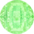 thumbnail image 1 of Ahgly Company Indoor Round Persian Green Traditional Area Rugs, 3' Round, 1 of 1
