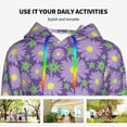 thumbnail image 4 of Sigee Daisies Flowers for Women's Pullover Hoodie Sweatshirts Adult Casual Long Sleeve Sweatshirts ,Sizes S-2XL-XX-Large, 4 of 7