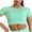 Green, variant on Vetement Femme ete 2025 Women's Solid Color Yoga Tops With Polka Dots High Elasticity Compression Fitness Shirts Running Sports Bra Football Shirt Women Running Clothes Womens Tee Shirts Short M