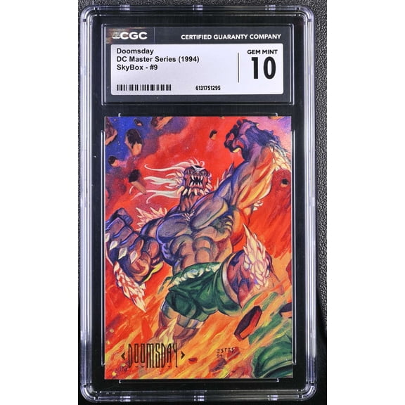Collectible Graded 1994 Skybox DC Master Series Doomsday #9 CGC 10
