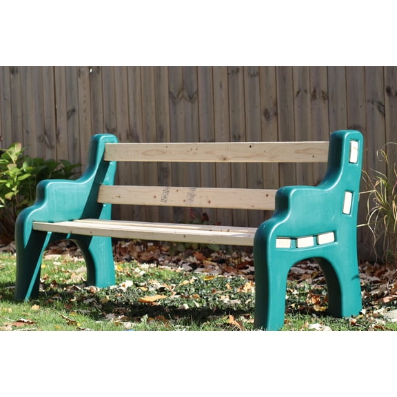 Leisure Accents DIY Bench Ends Kit – Build Your Own Outdoor or Patio Bench – Fits Standard 2x4s, Hardware Not Included – Made in USA by Confer Plastics (Green)
