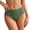 Dark Green, variant on Womens Seamless High Waist Control Briefs No Show Panties Solid Color Underwear, Size S