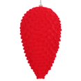 thumbnail image 1 of Vickerman MT195803D 10 Po. Ornement Pomme de Pin Floqué Rouge, 1 of 2