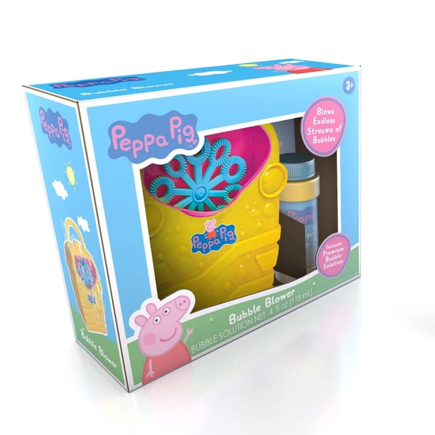 Máquina sopladora de burbujas Peppa Pig para niños y niños pequeños