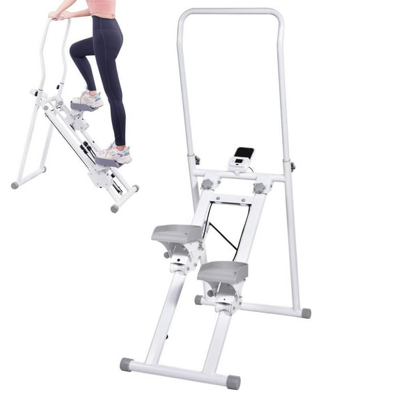 Flylapdo Climber Workout Machine Foldable Stairs Stepper with Handlebar Home Stair Stepper with Adjustable Pedals Compact Step Fitness Machines for Home Gym astounding