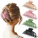 thumbnail image 1 of Pinzas para el cabello para mujer, pinzas para el cabello grandes antideslizantes mate para cabello grueso y fino, regalos de Navidad para niñas (paquete de 4) JM, 1 of 7