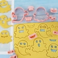 thumbnail image 4 of 10 Piece Halloween Cookie Cutter Set, Ghost Face Biscuit Cutters Plastic, Fondant Moulds For Biscuits Cookies Cake Decorating, Baking Accessories Stamp, 4 of 7