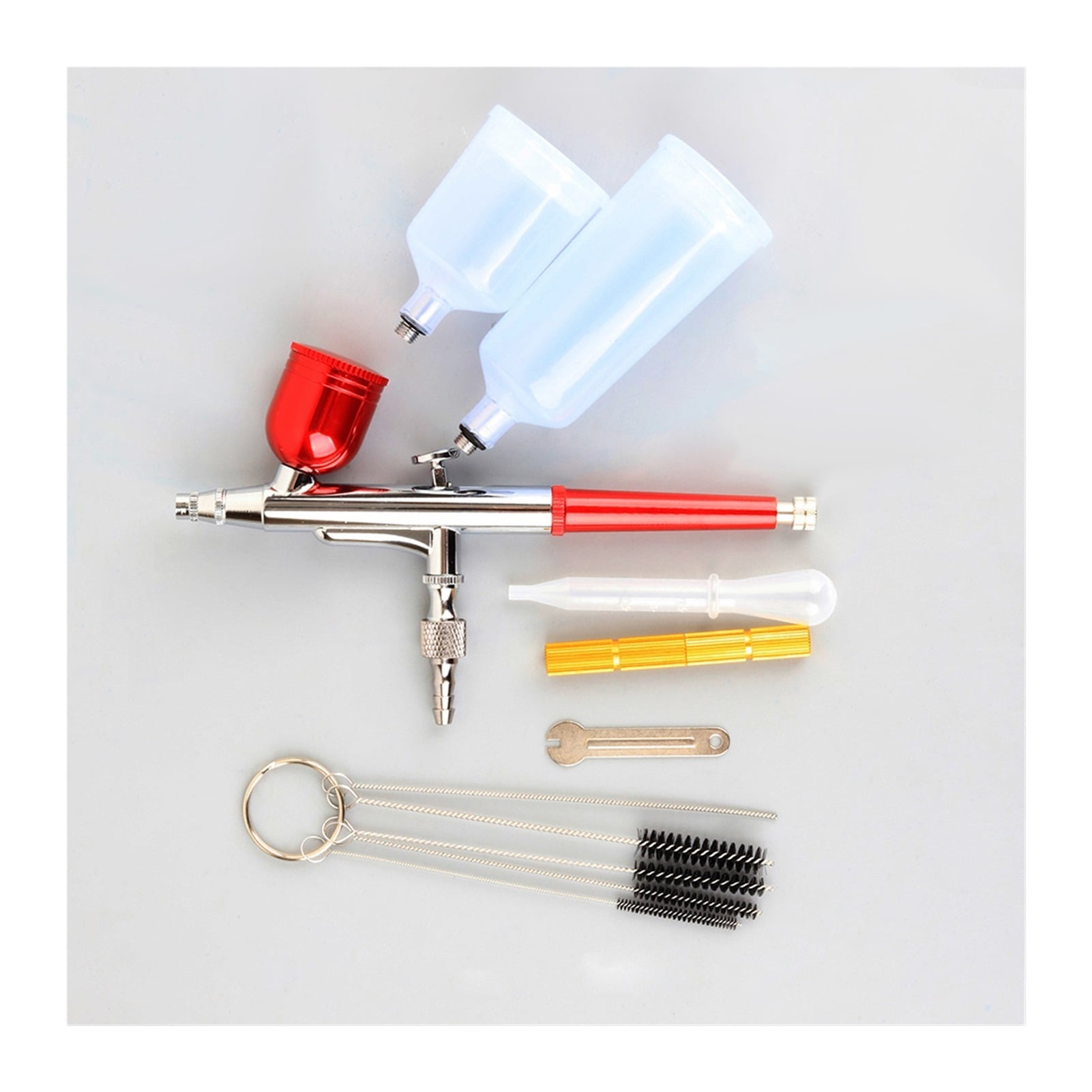 AC 131 Dual Action Red Airbrush Pen Spray Art Painting Tattoo Cake Makeup Beautifu Model Air Brush Gun ,Versatile applications